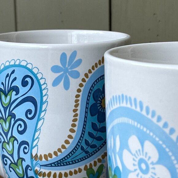 Royal Norfolk Blue Paisley 2 Mugs - Picture 9 of 15